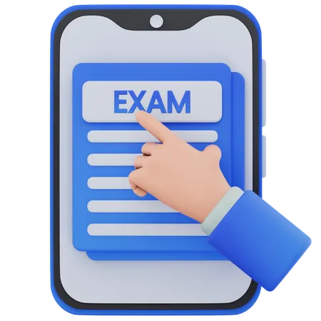 Online Exam  3D Icon