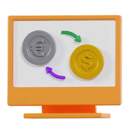 Online Exchange  3D Icon