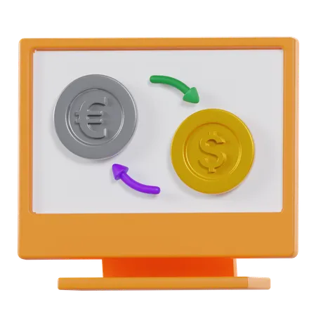 Online Exchange  3D Icon