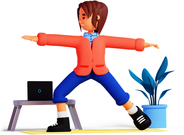 Online Exercise  3D Icon