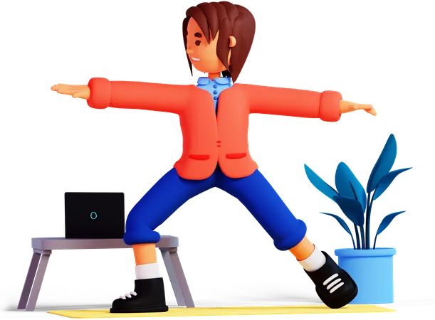 Online Exercise  3D Icon