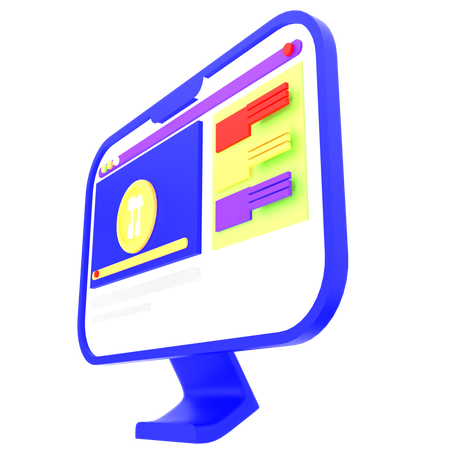 Online exercise  3D Icon