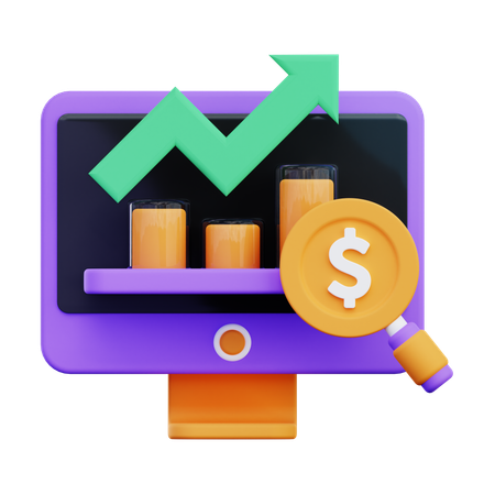 Online Expensive Report  3D Icon