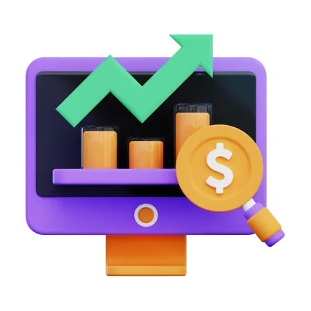 Online Expensive Report  3D Icon