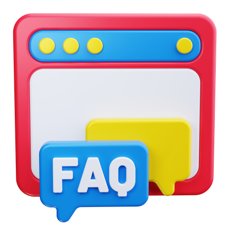 Online-FAQ  3D Icon