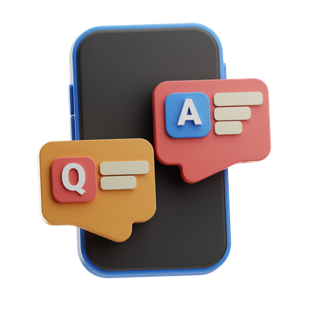 Online-FAQ  3D Icon
