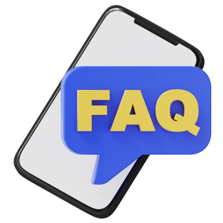 Online-FAQ-Chat  3D Icon