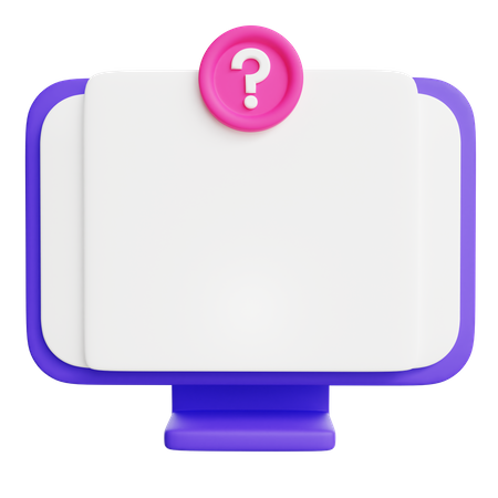 Online Faq Message  3D Icon