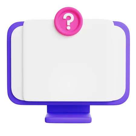 Online Faq Message  3D Icon