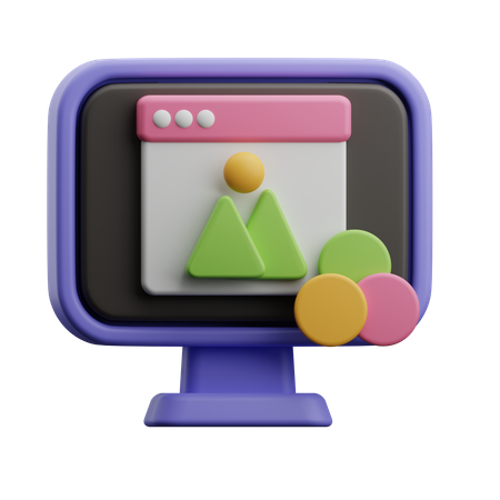 Online-Farbkombination  3D Icon