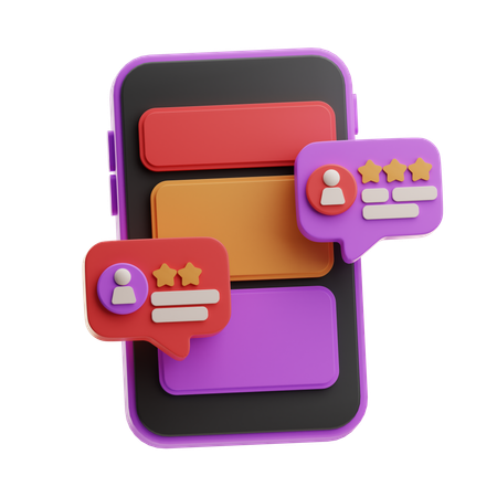 Online Feedback  3D Icon