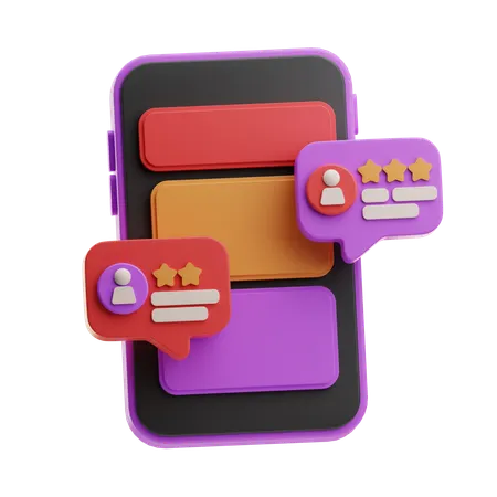 Online Feedback  3D Icon