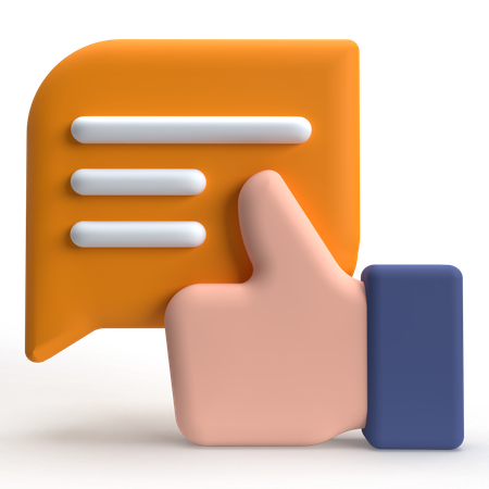 Online Feedback  3D Icon