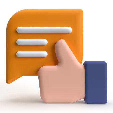 Online Feedback  3D Icon