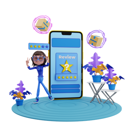 Online feedback  3D Icon