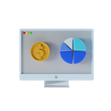 Financial Analysis 3 D Icon Illustration 3D Icon