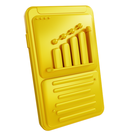 Online Financial Analysis  3D Icon