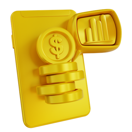 Online-Finanzanalyse  3D Icon
