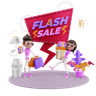 online flash sale 3d logo