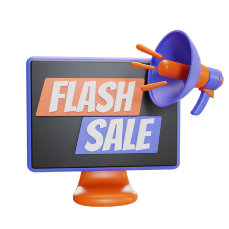 Online Flash Sale 3D Icon