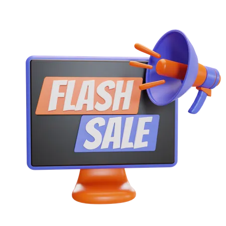 Online Flash Sale  3D Icon