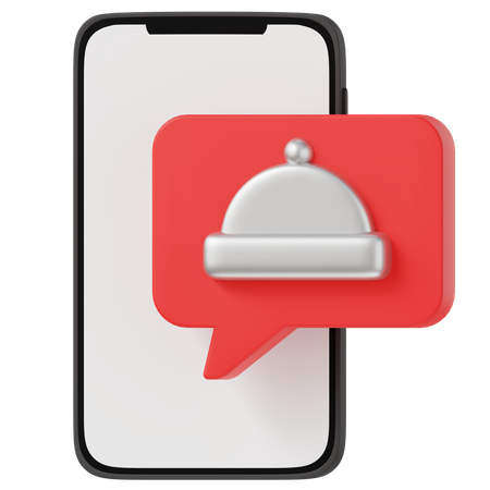 Online Food  3D Icon