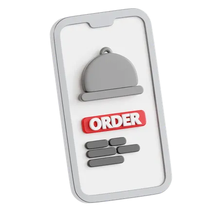 Online Food Order  3D Icon