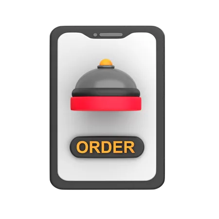 Online Food Order  3D Icon