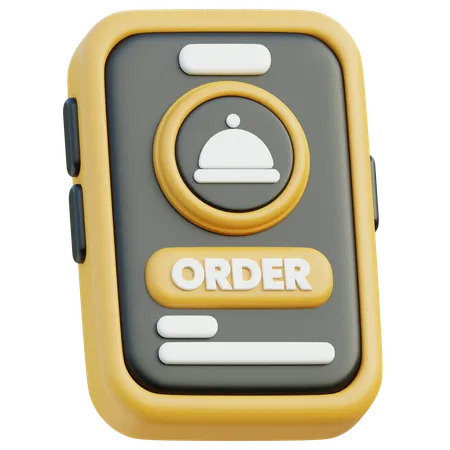 Online Food Order  3D Icon