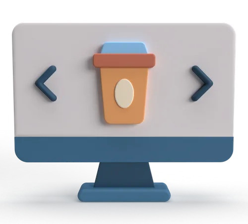 Online Food Order  3D Icon