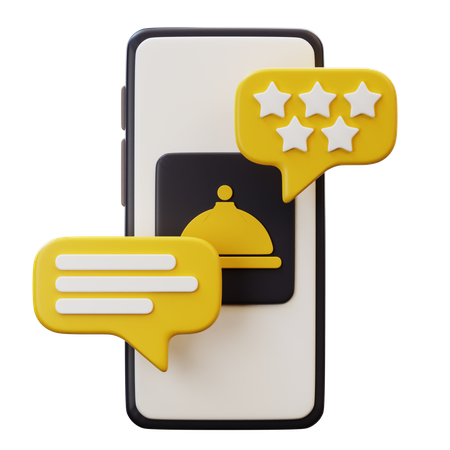 Online Food Order  3D Icon