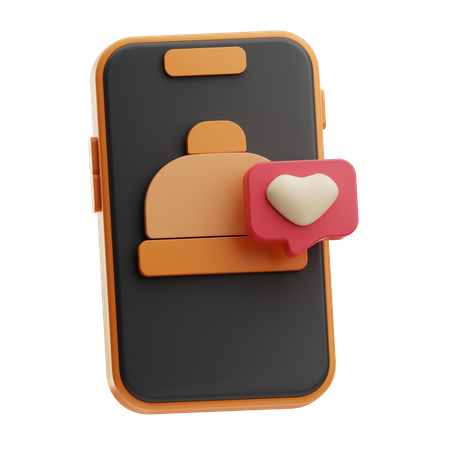 Online Food Review  3D Icon