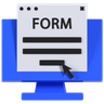 online form 3d logo