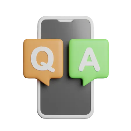 Online-Frage-Antwort  3D Icon