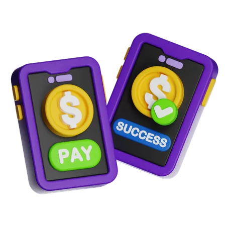Online Funds Transfer  3D Icon