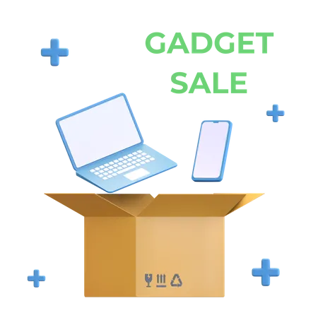 Gadget Sale Online Shop Icon 3D Illustration