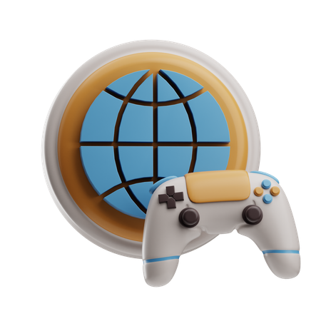 Online games  3D Icon