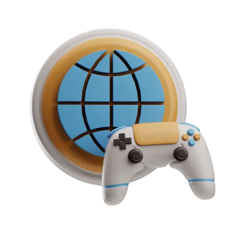 Online games  3D Icon