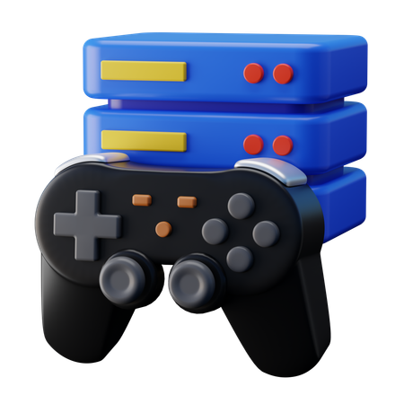 Online Gaming Server  3D Icon