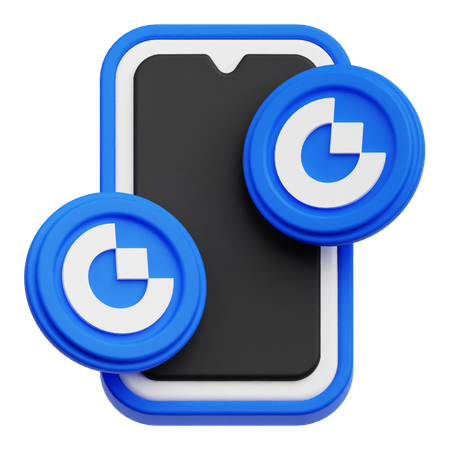 Online Gate Token  3D Icon