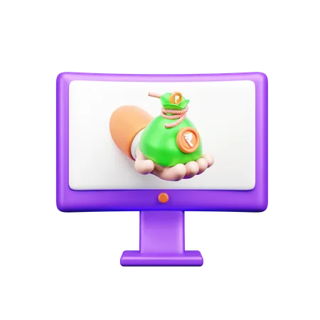 Online-Geld  3D Icon