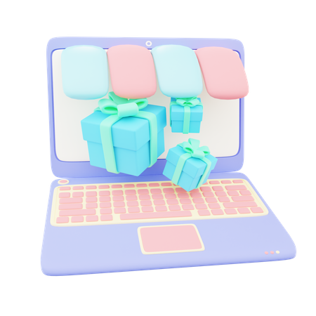 Online-Geschenkeinkauf  3D Icon