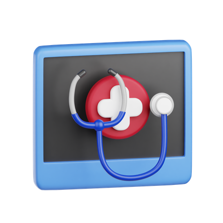 Online-Gesundheitsversorgung  3D Icon