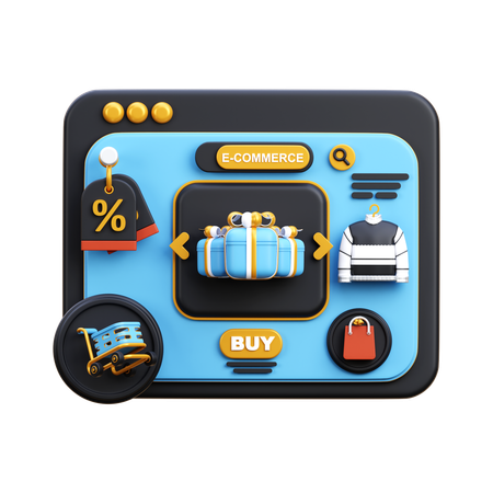 Online Gift  3D Icon