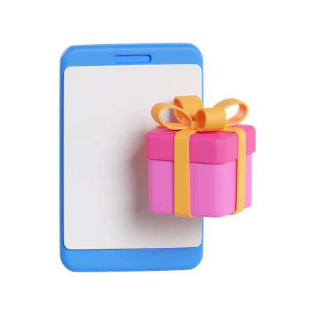 Online Gift 3D Icon