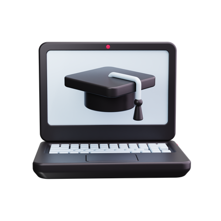 Online Graduation  3D Icon