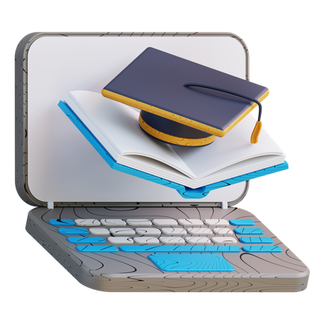 Online Graduation  3D Icon