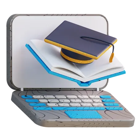 Online Graduation  3D Icon