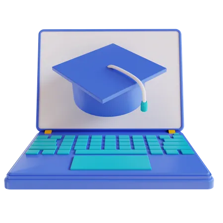 Online Graduation  3D Icon