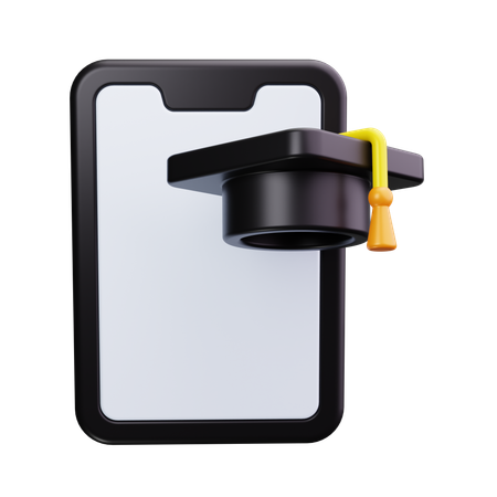 Online Graduation  3D Icon